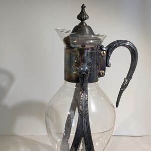 Vintage Newport Silver Plate Over Copper Coffee Carafe Set